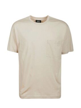 A.P.C. Size Large Embroidered Pocket Short Sleeve Tshirt